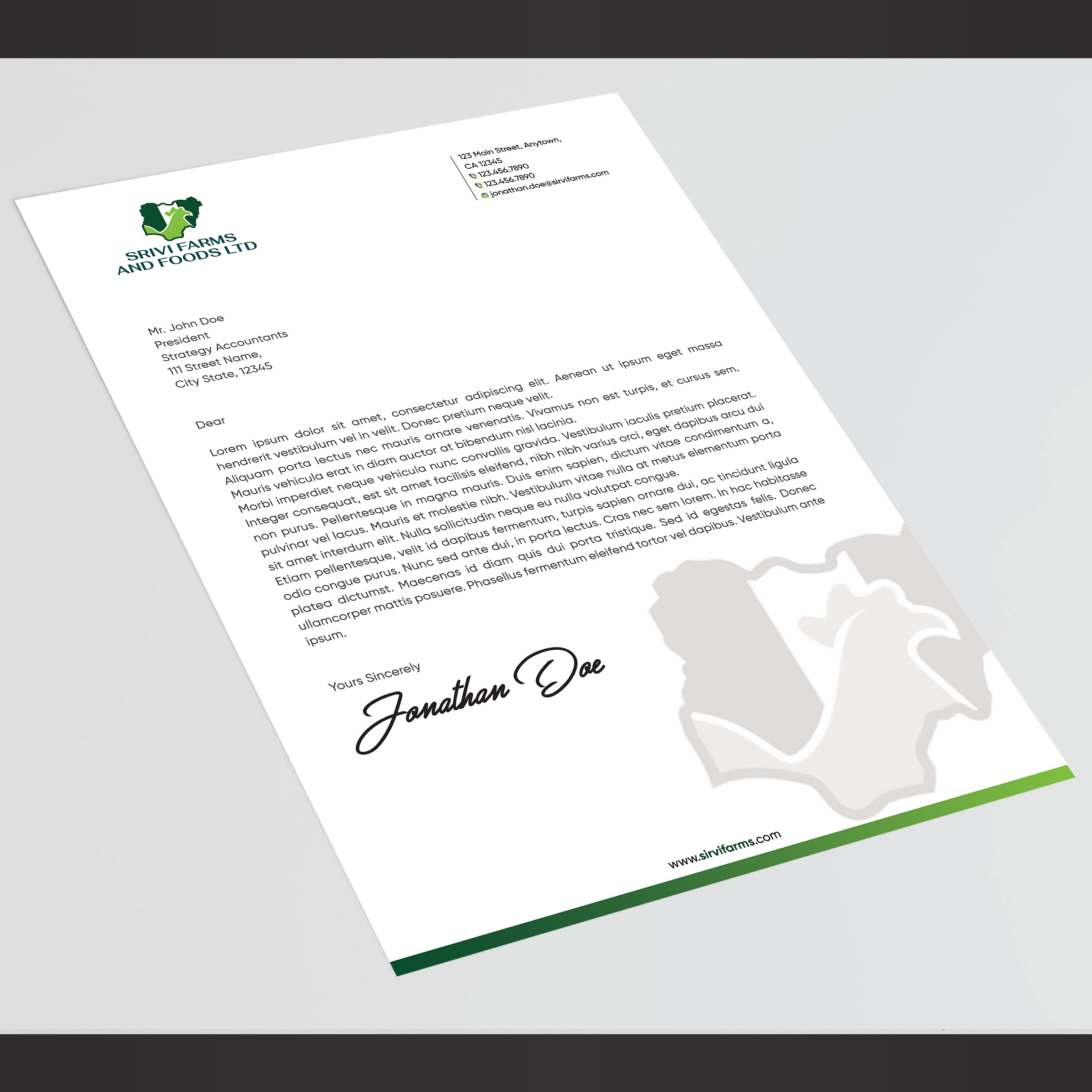 Letterhead Design by Designers Hub for this project | Design #31363981