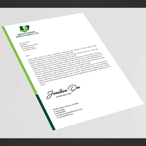 Letterhead Design by Designers Hub for this project | Design: #31364202