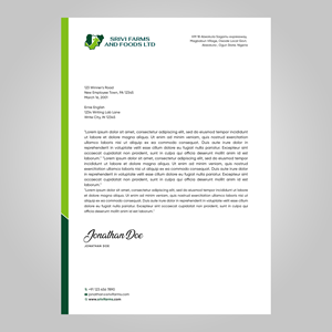 Letterhead Design by Designers Hub for this project | Design: #31368272