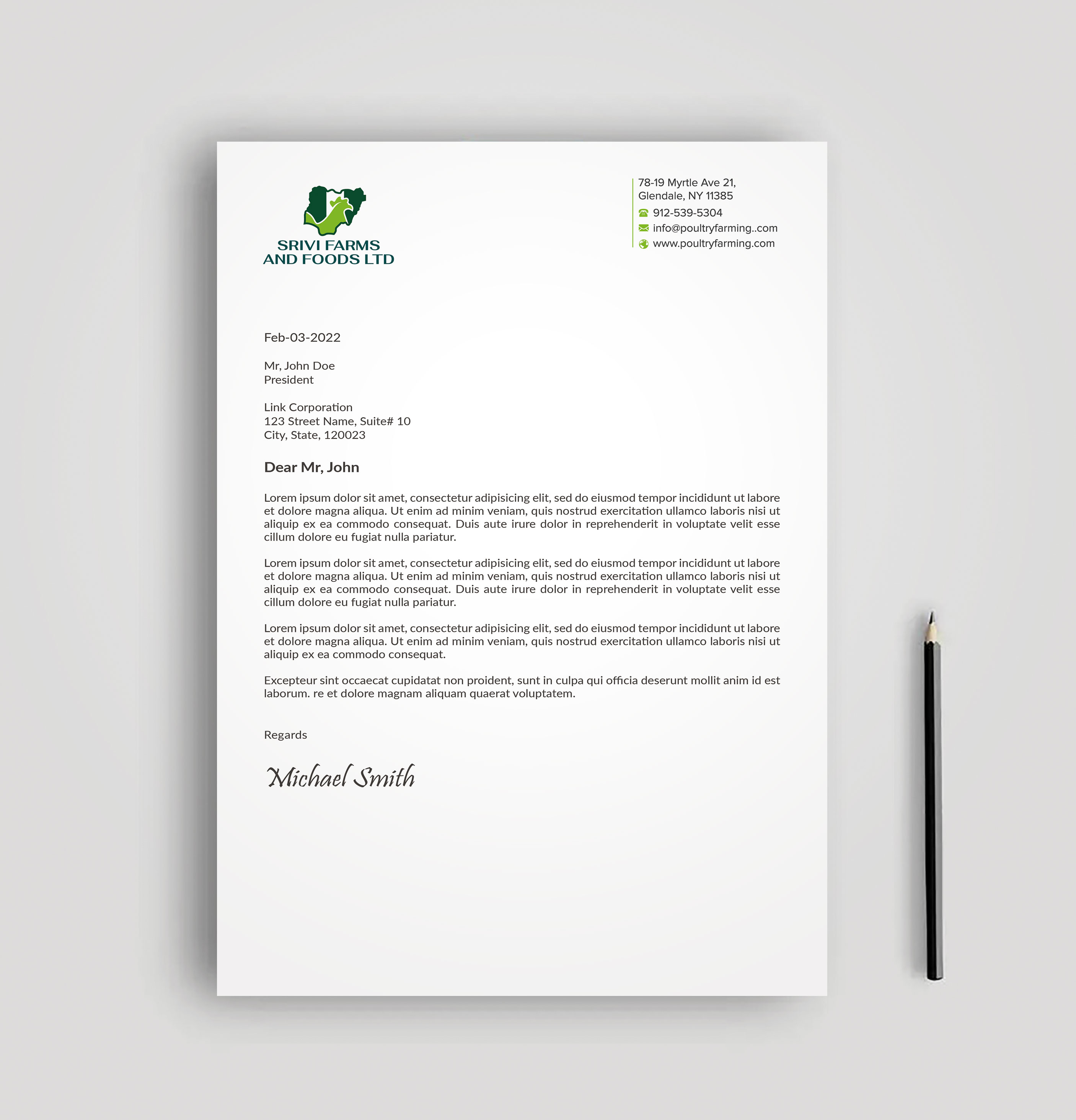 Letterhead Design by sadikul islam for this project | Design #31370641
