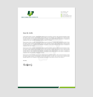 Letterhead Design by Imagine design000 for this project | Design: #31371051