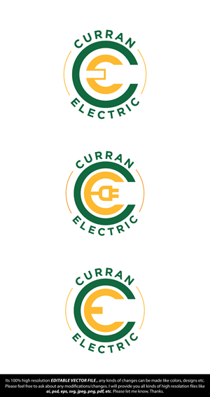 Logo Design by FireflyArt for Curran Electric | Design: #31375299
