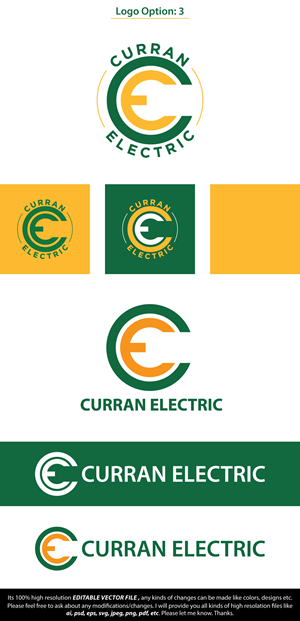 Logo Design by FireflyArt for Curran Electric | Design: #31375300