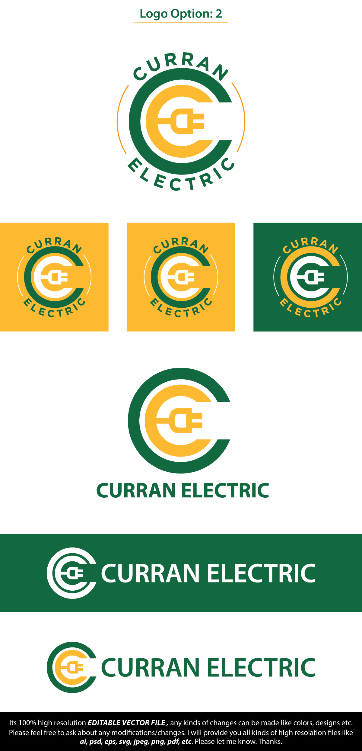 Logo Design by FireflyArt for Curran Electric | Design #31375301