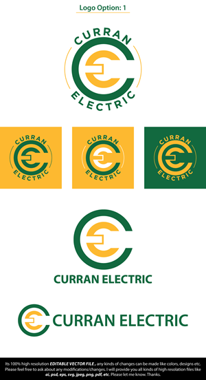 Logo Design by FireflyArt for Curran Electric | Design: #31375302