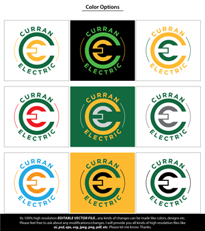 Logo Design by FireflyArt for Curran Electric | Design: #31375303