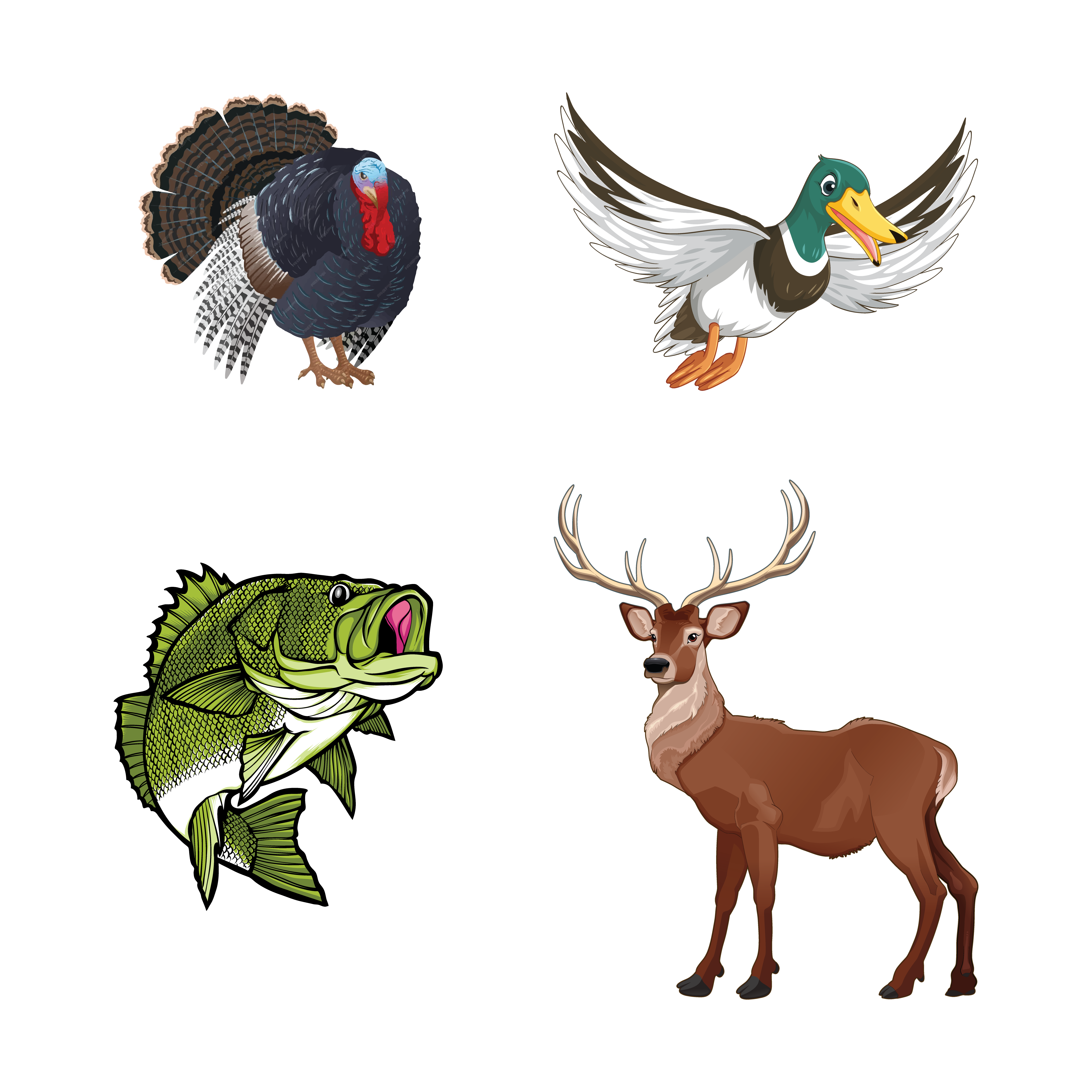 Graphic Design by Creative | Canvas for Bass, Bucks, And Birds | Design #31409833