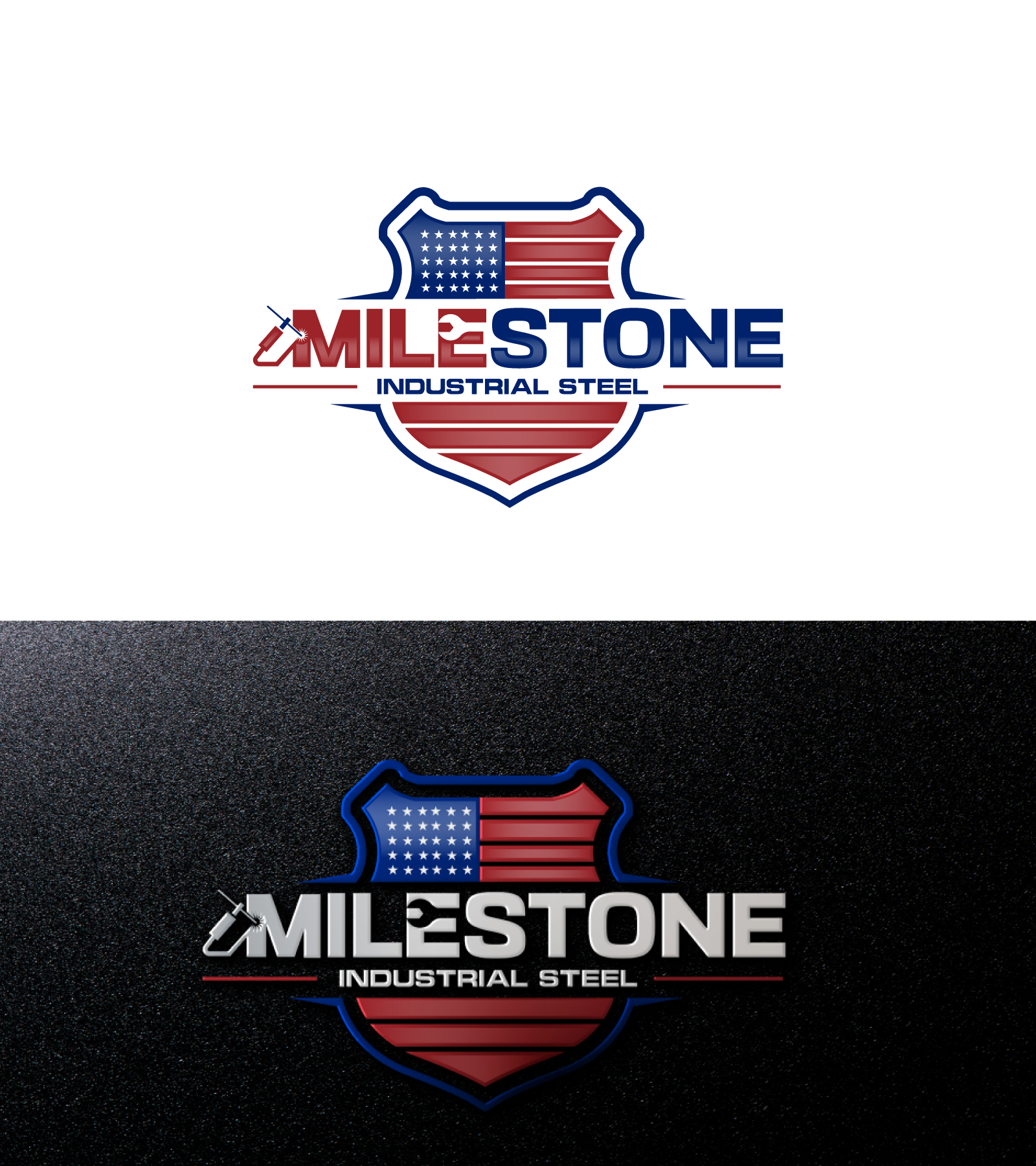 Logo Design by Farhad Kreative for Milestone Industrial Steel  | Design #31375268
