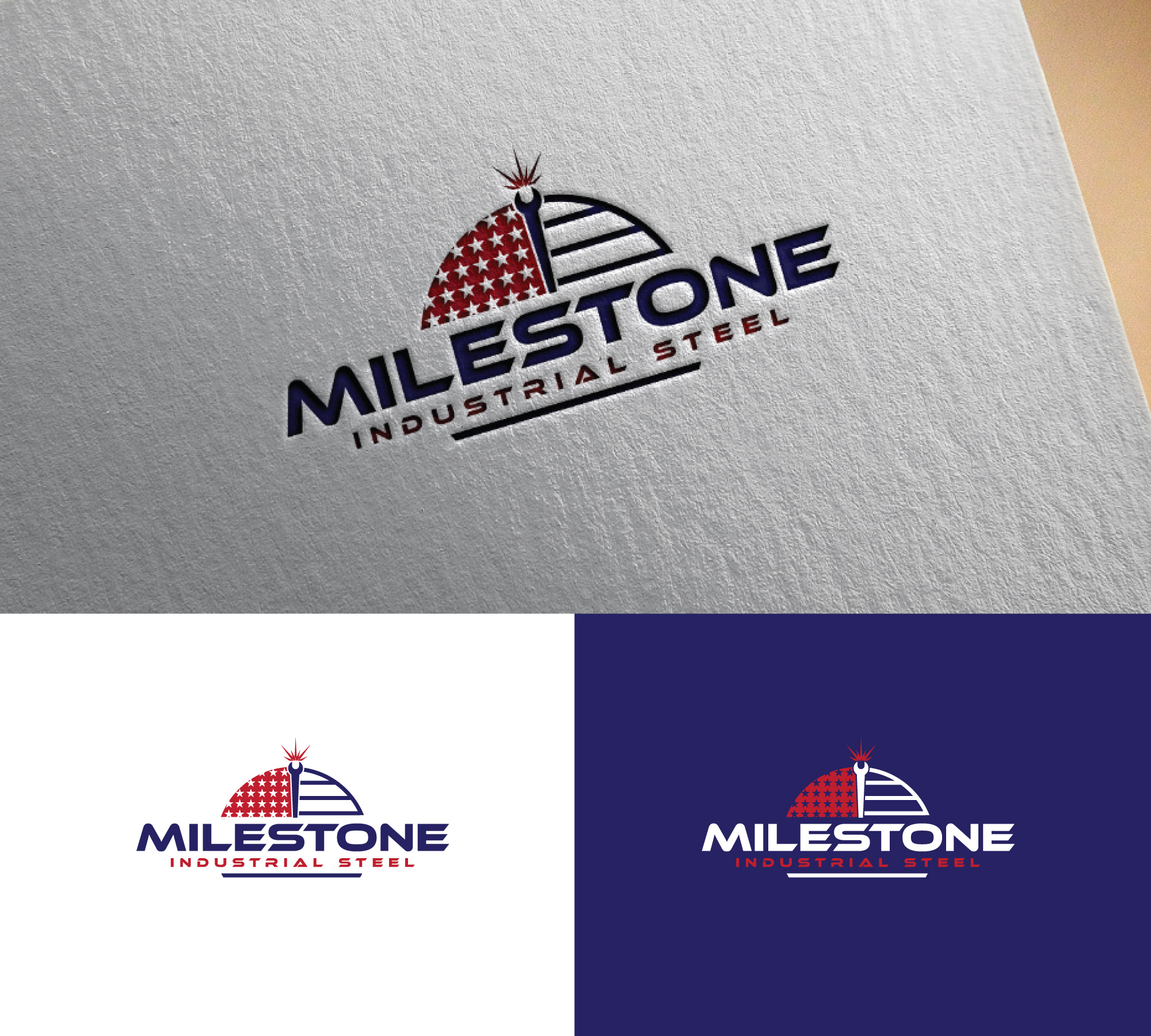 Logo Design by RRR Design for Milestone Industrial Steel  | Design #31375784