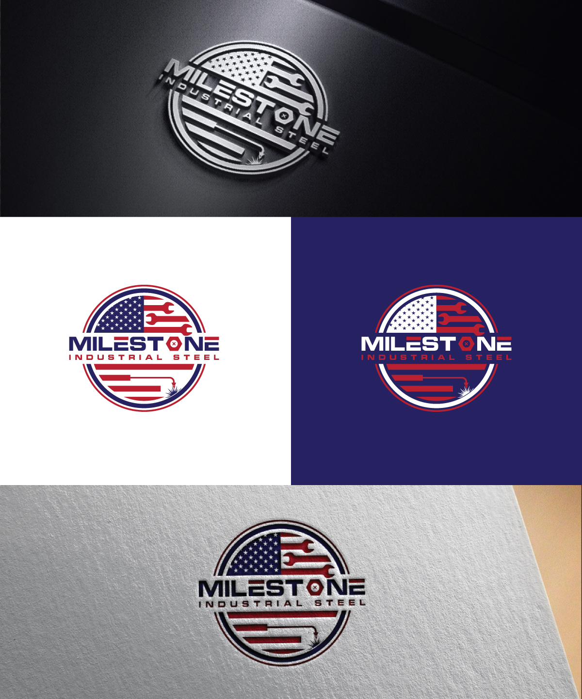 Logo Design by RS_Design for Milestone Industrial Steel  | Design: #31376050