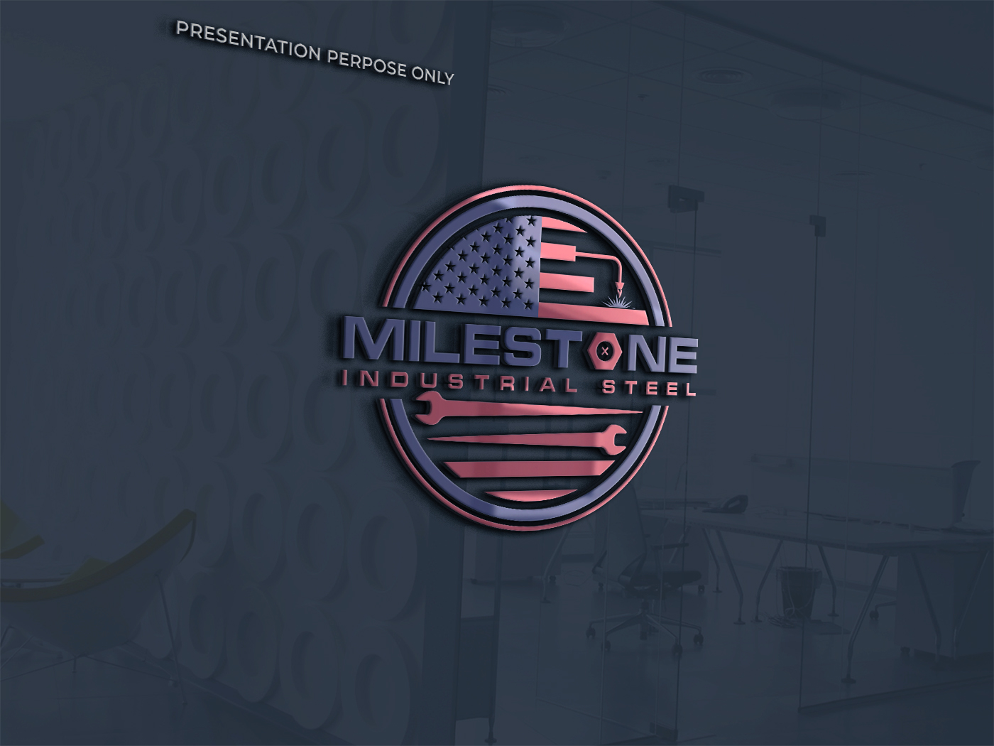 Diseño de Logo por RS_Design para Milestone Industrial Steel  | Diseño #31376381