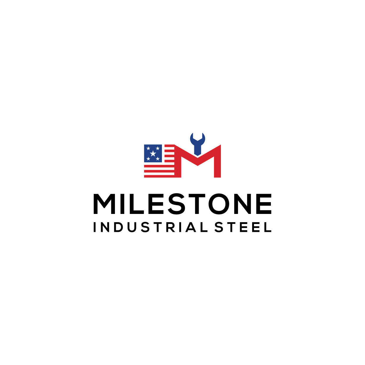 Logo Design by Kaze56 for Milestone Industrial Steel  | Design #31376197