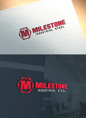 Logo Design by RaKu 2 for Milestone Industrial Steel  | Design: #31419132