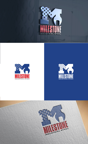 Logo Design by GLDesigns for Milestone Industrial Steel  | Design: #31377357