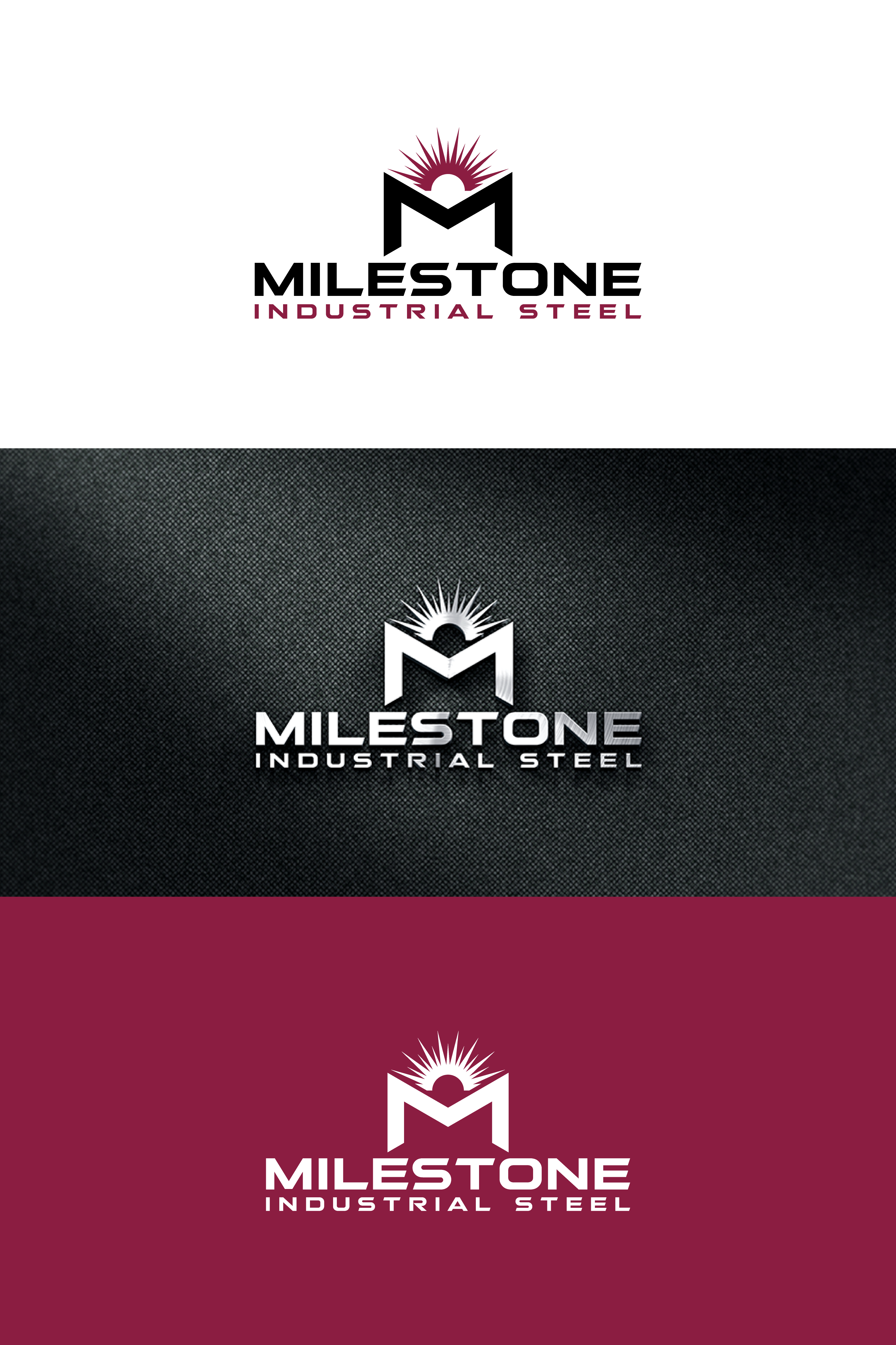 Logo Design by xum for Milestone Industrial Steel  | Design #31376455