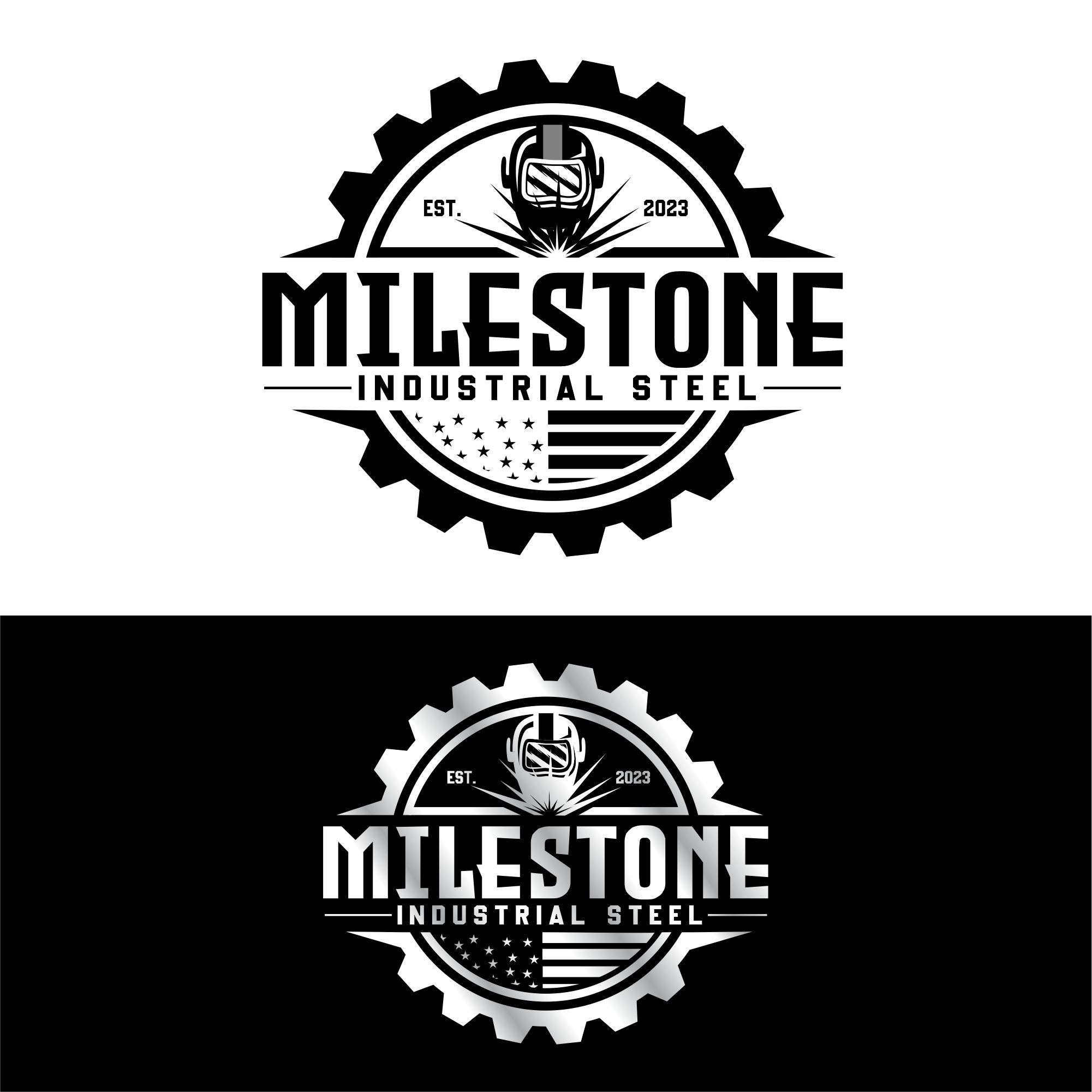 Logo Design by creative.bugs for Milestone Industrial Steel  | Design #31387611