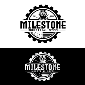 Logo Design by creative.bugs for Milestone Industrial Steel  | Design: #31387611