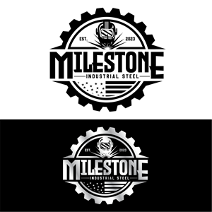 Logo Design by creative.bugs for Milestone Industrial Steel  | Design: #31387612