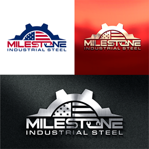 Logo Design by The Lion Studios for Milestone Industrial Steel  | Design: #31376160