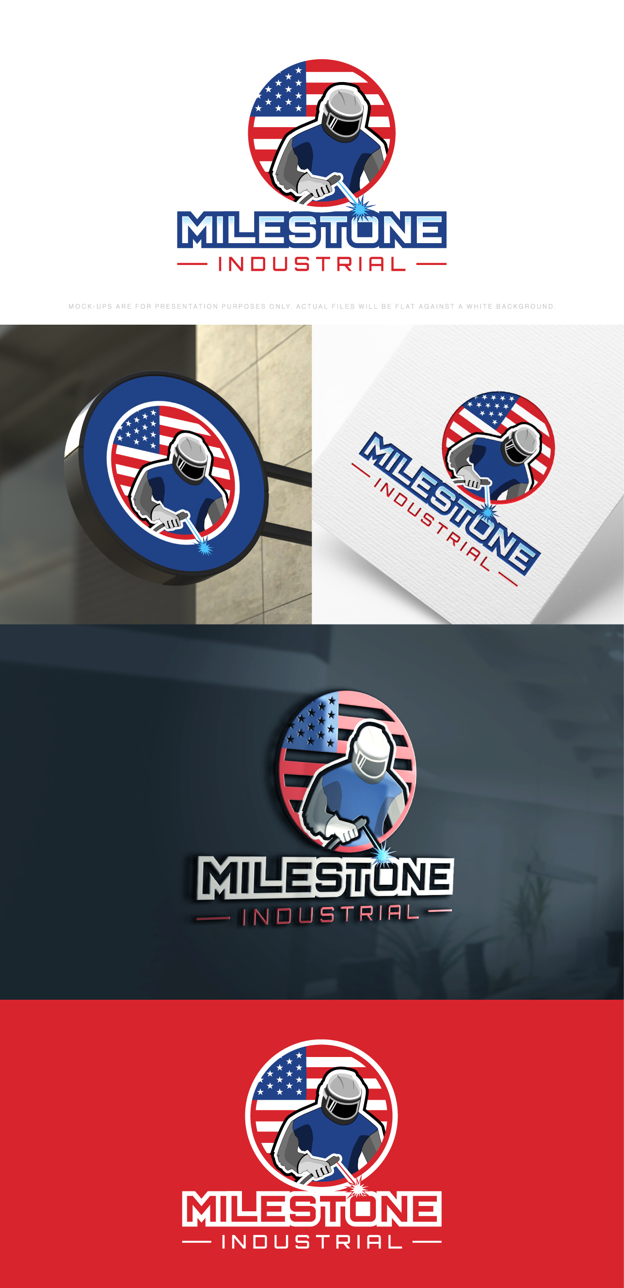 Logo Design by The Lion Studios for Milestone Industrial Steel  | Design #31376710