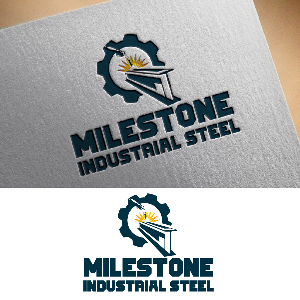 Diseño de Logo por fly  design para Milestone Industrial Steel  | Diseño #31376711
