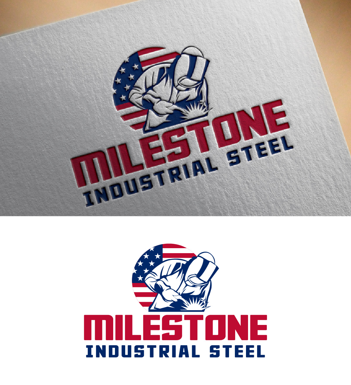 Logo Design by fly  design for Milestone Industrial Steel  | Design #31376712