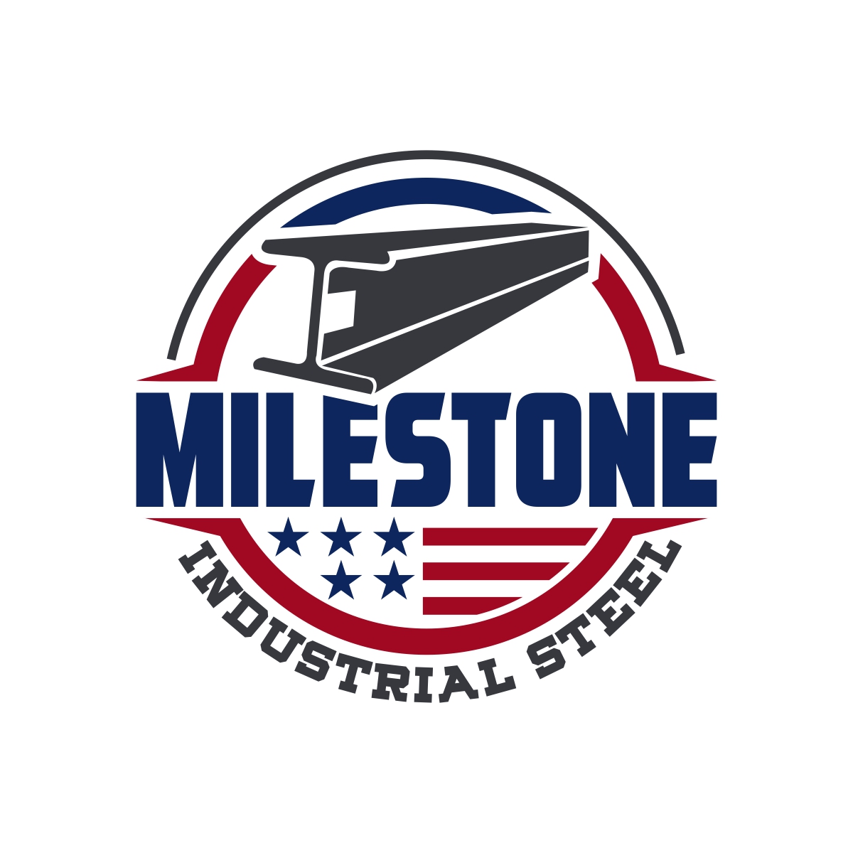 Logo Design by fly  design for Milestone Industrial Steel  | Design #31377139