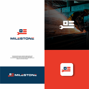 Logo Design by DesignFirst for Milestone Industrial Steel  | Design: #31374333
