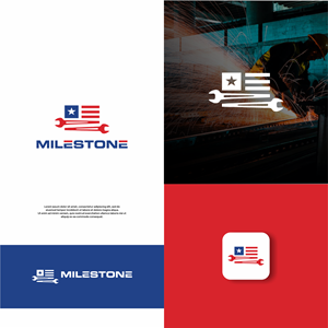 Logo Design by DesignFirst for Milestone Industrial Steel  | Design: #31374334