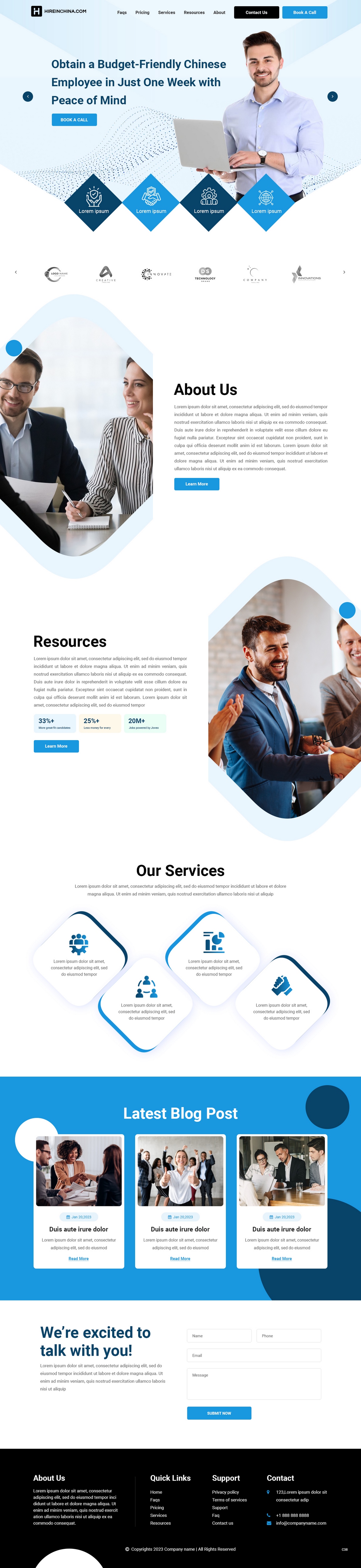 Diseño de Squarespace por pb para HireInChina.com | Diseño #31389573
