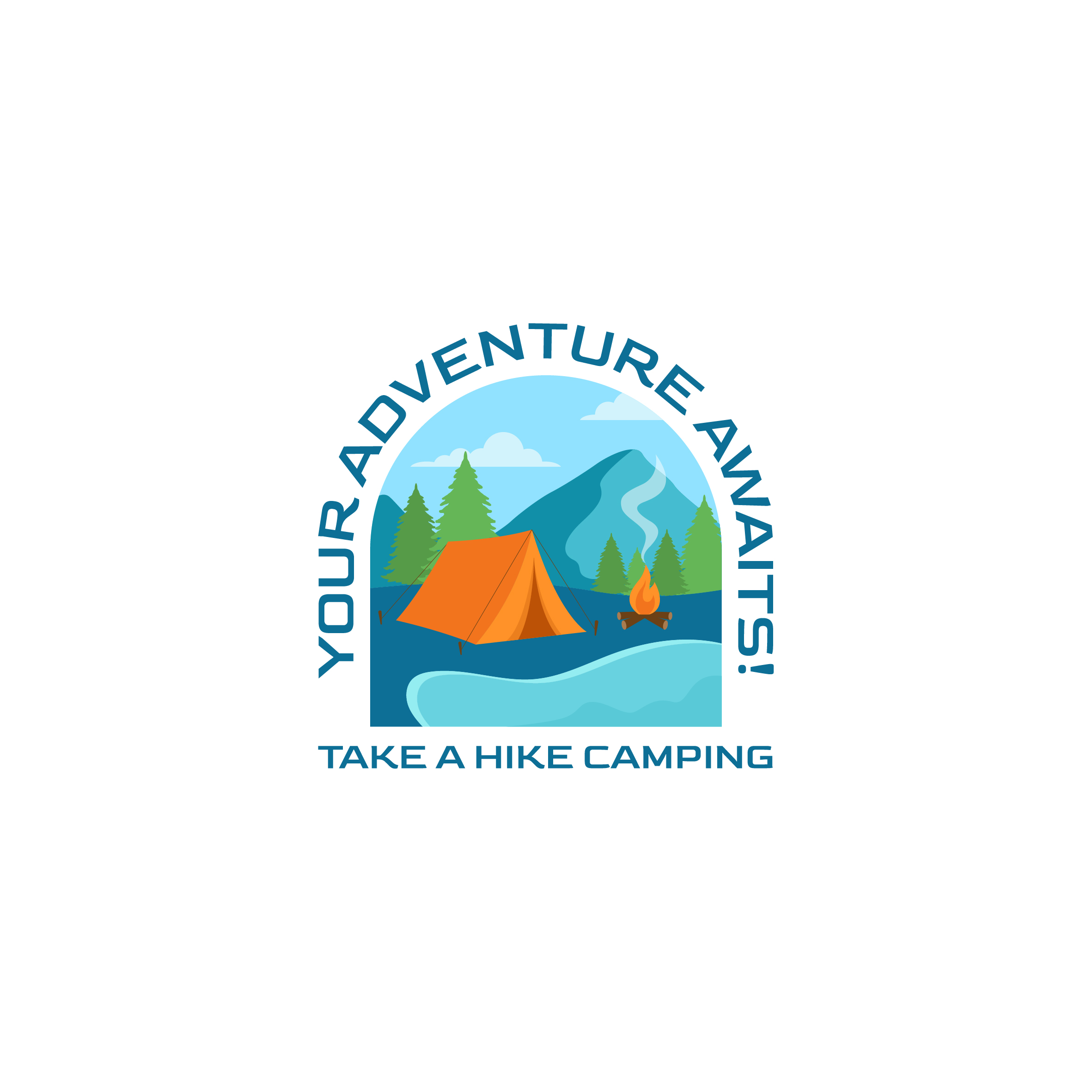 Logo Design by Aljune Castro Designs for Take a Hike Camper Rentals | Design #31389509