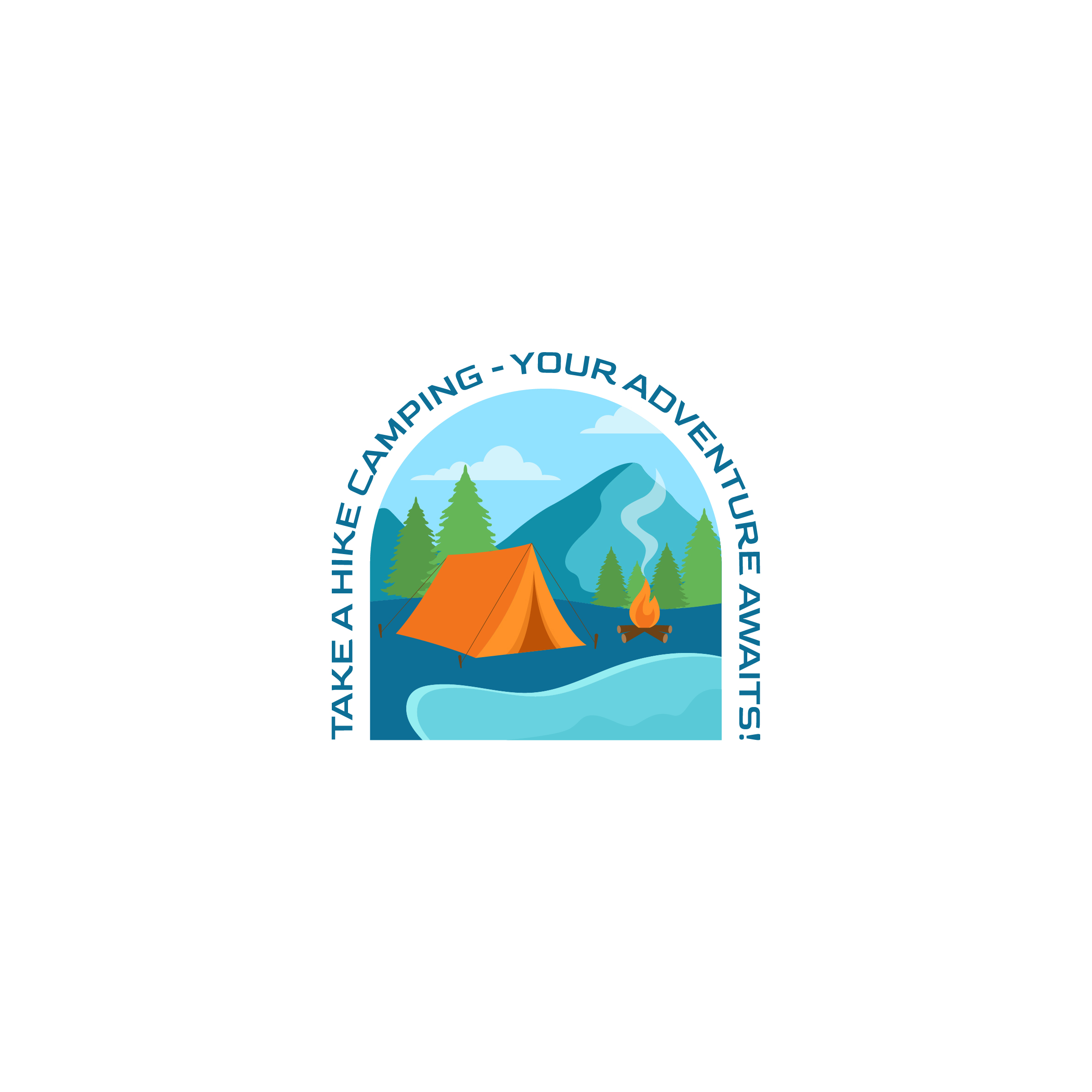 Logo Design by Aljune Castro Designs for Take a Hike Camper Rentals | Design #31389511