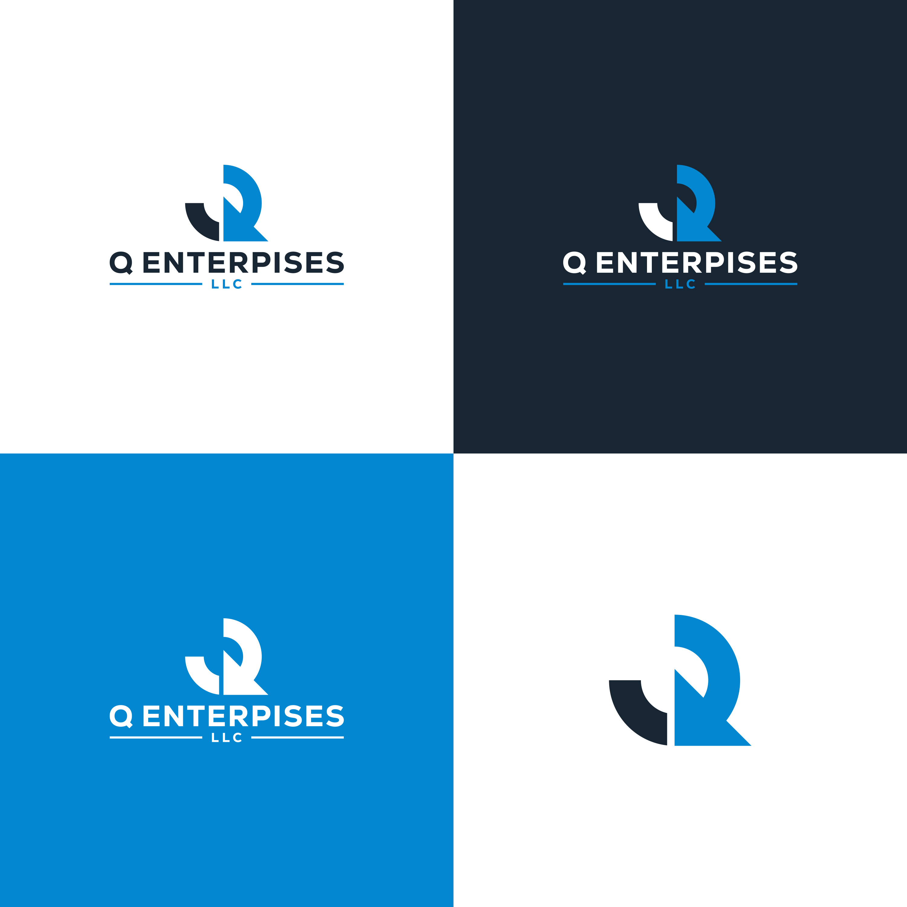 Bold, Masculine Logo Design for Q Enterprises, LLC by ge.logo Design