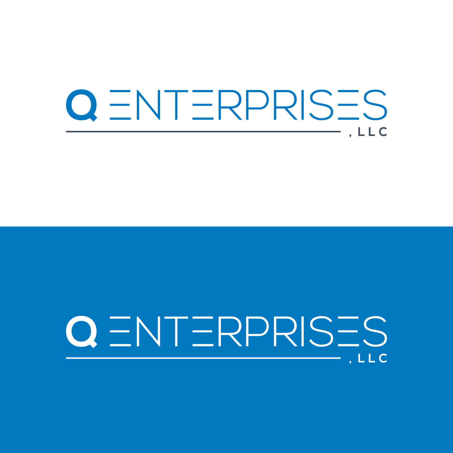 Bold, Masculine Logo Design for Q Enterprises, LLC by Design JF