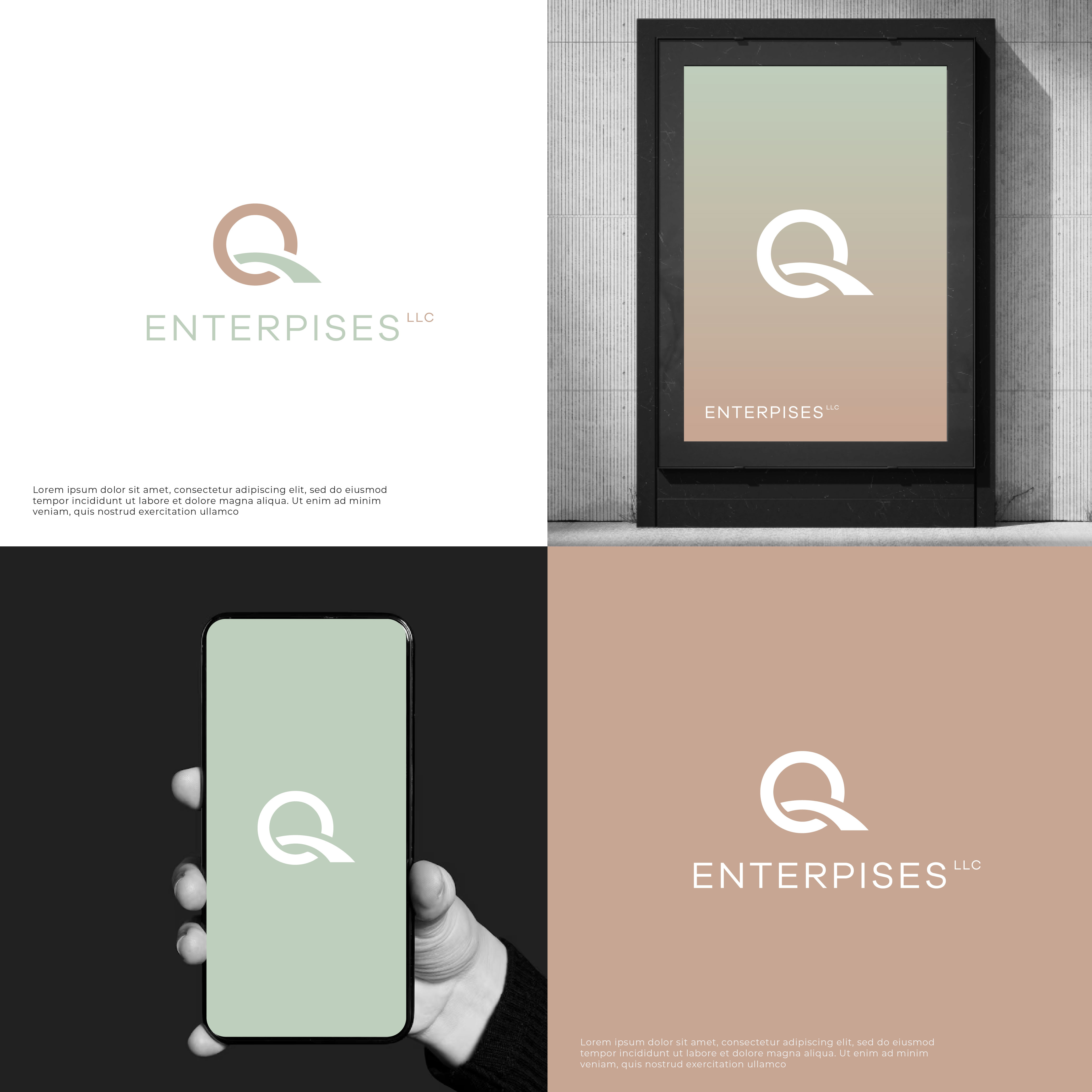 Atrevido, Masculino Diseño de Logo for Q Enterprises, LLC por
