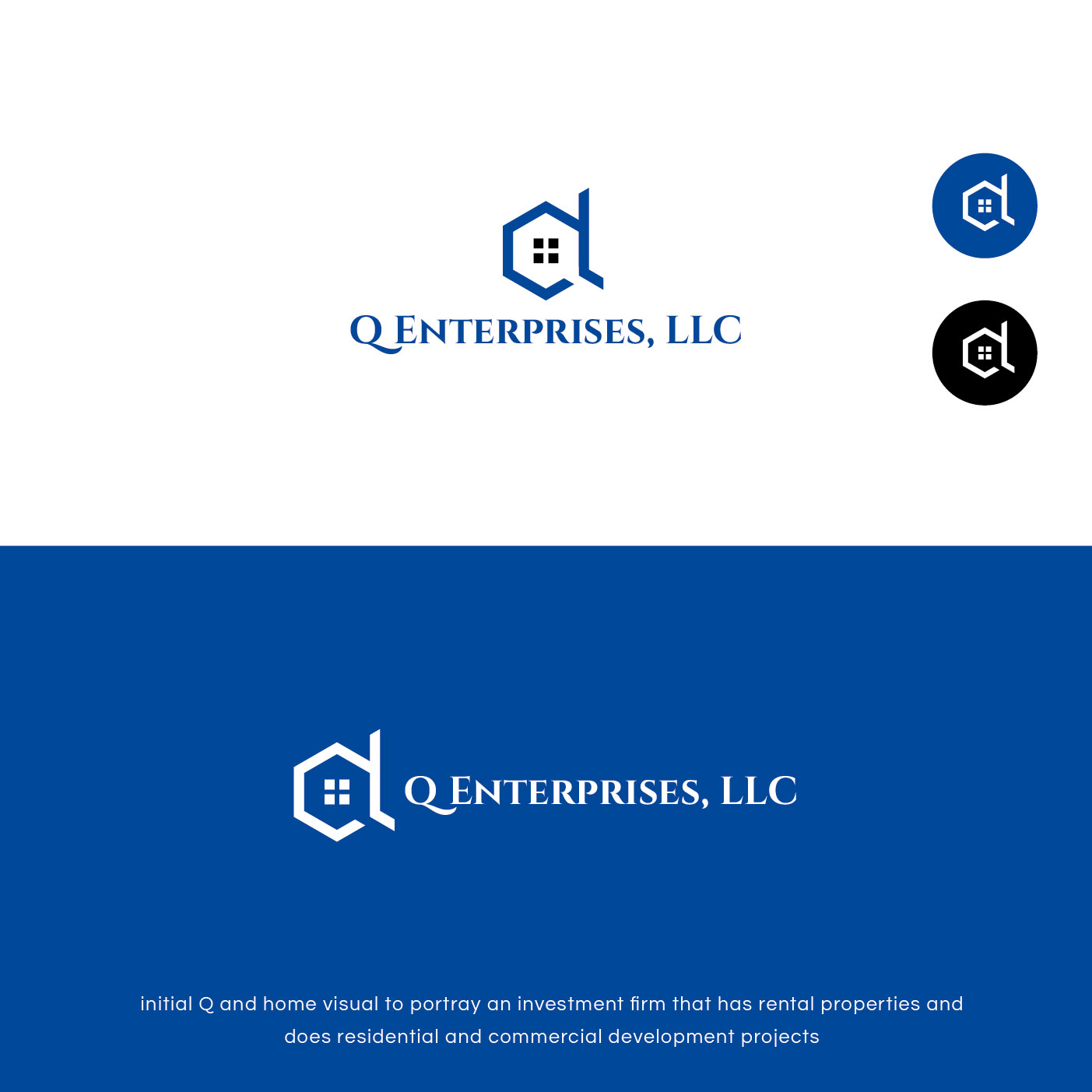 Bold, Masculine Logo Design for Q Enterprises, LLC by nandkumar