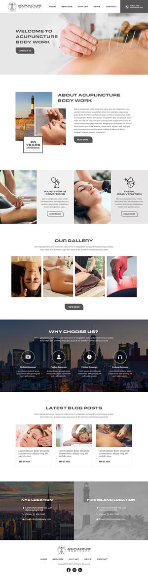 Web Design par MAHABA pour Acupuncture Bodywork PC | Design : #31405694