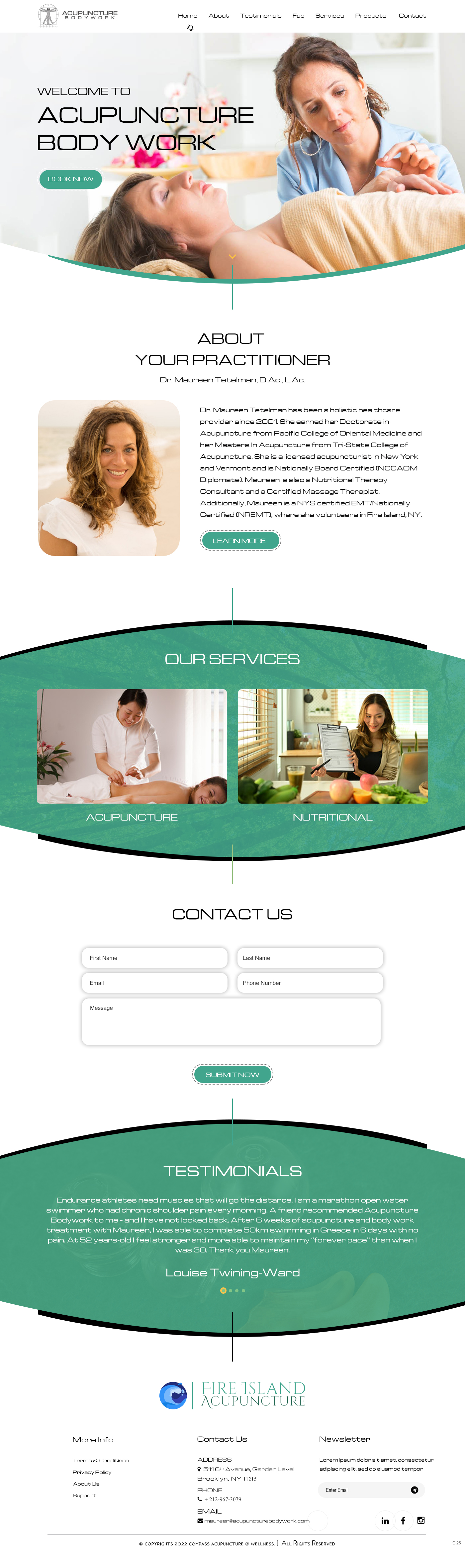 Web Design by pb for Acupuncture Bodywork PC | Design #31397746