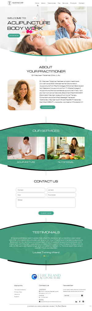 Web Design par pb pour Acupuncture Bodywork PC | Design : #31397746