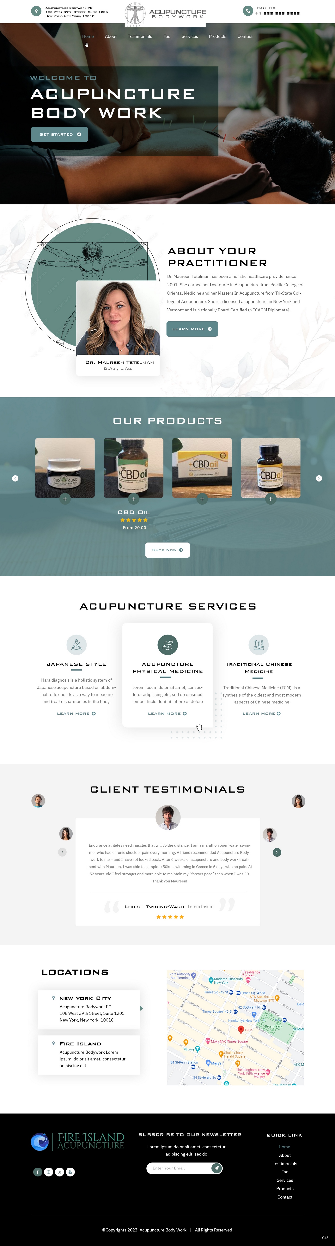 Web Design par pb pour Acupuncture Bodywork PC | Design : #31397748