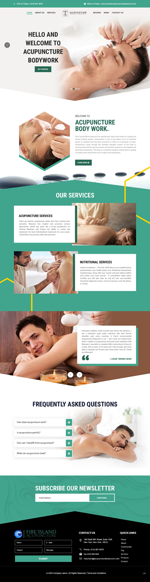 Web Design par pb pour Acupuncture Bodywork PC | Design : #31397749