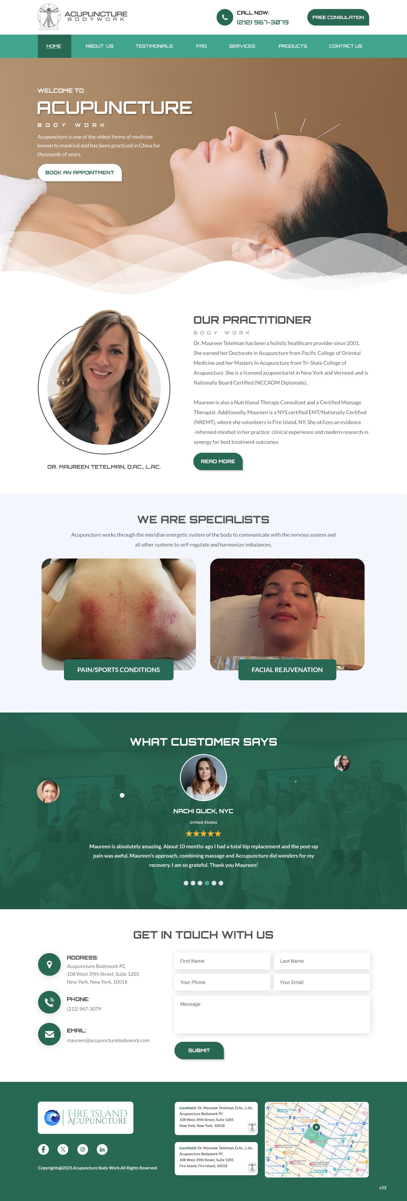 Web Design par pb pour Acupuncture Bodywork PC | Design #31397761