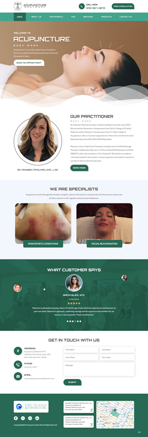 Web Design par pb pour Acupuncture Bodywork PC | Design : #31397761