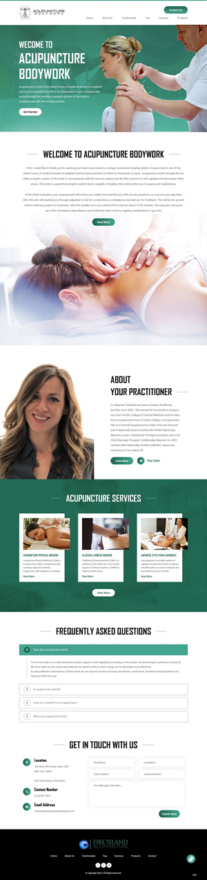 Web Design par pb pour Acupuncture Bodywork PC | Design : #31397762