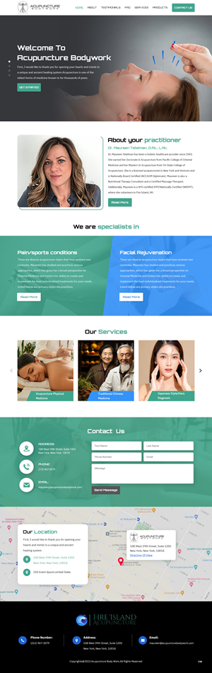 Web Design par pb pour Acupuncture Bodywork PC | Design : #31397763