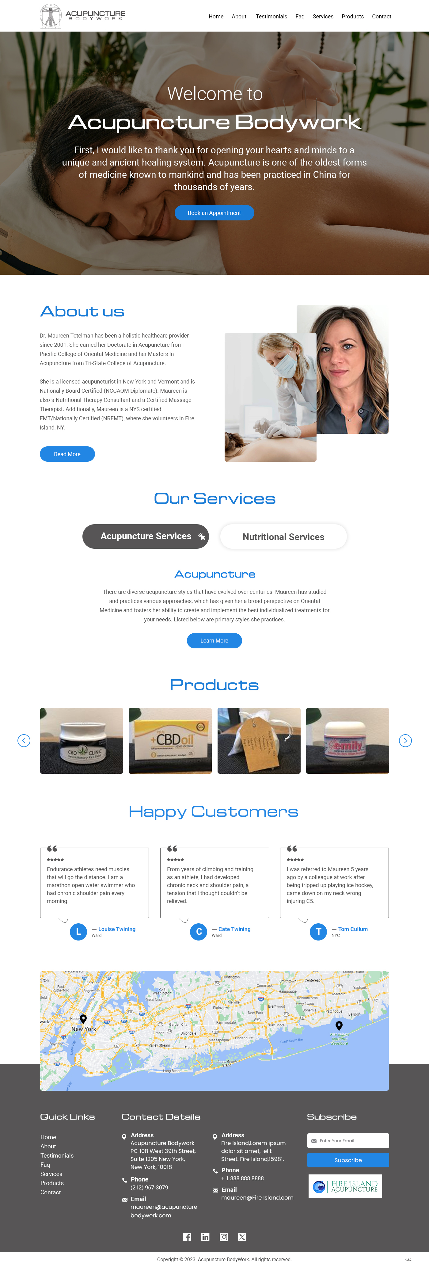 Web Design par pb pour Acupuncture Bodywork PC | Design #31397764