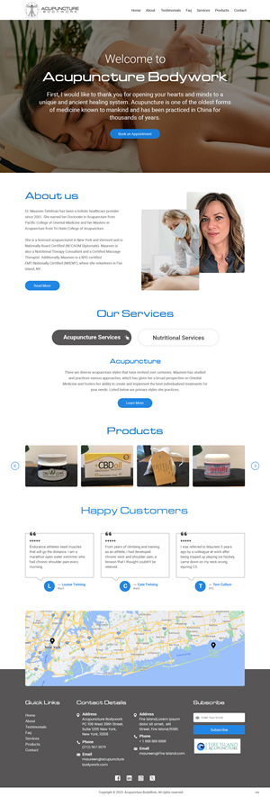 Web Design par pb pour Acupuncture Bodywork PC | Design : #31397764