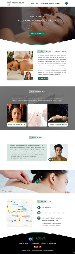 Web Design par pb pour Acupuncture Bodywork PC | Design : #31397770