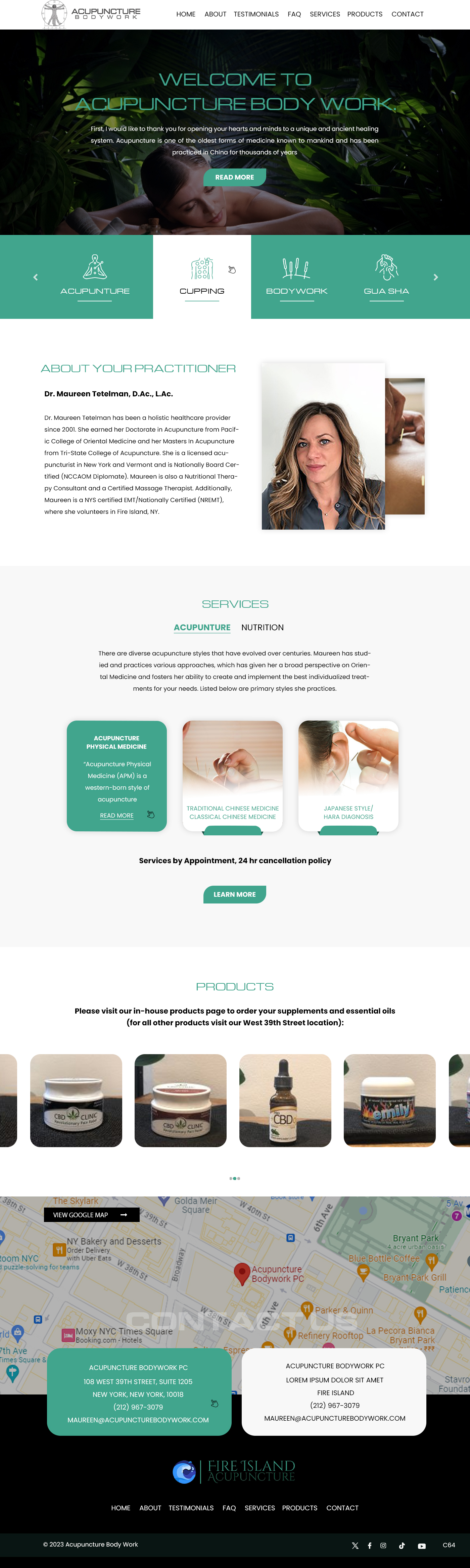 Web Design par pb pour Acupuncture Bodywork PC | Design #31397772