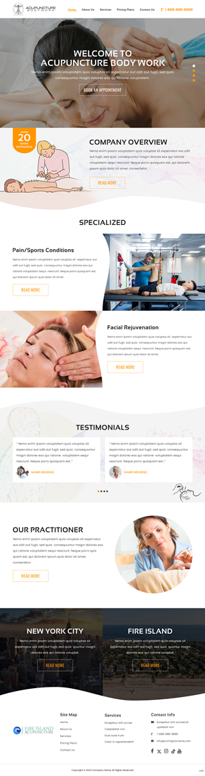 Web Design par pb pour Acupuncture Bodywork PC | Design : #31397773